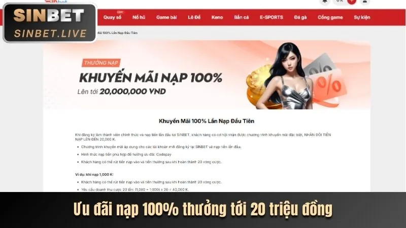 Thưởng chào mừng khi đăng ký 123b link hôm nay
